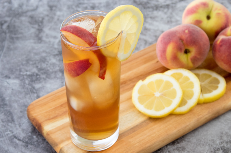 Delicious Peach Iced Tea